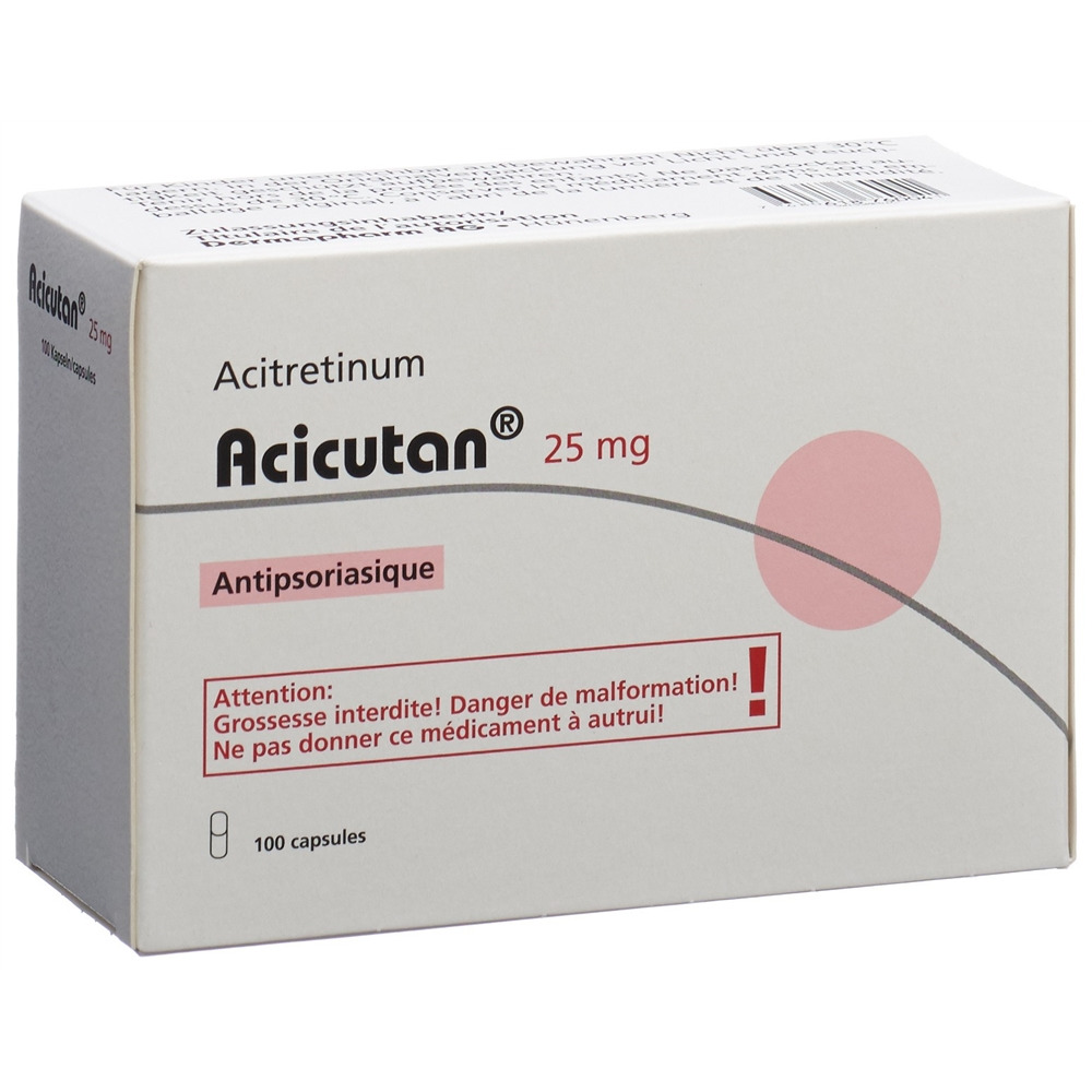 ACICUTAN caps 25 mg blist 100 pce, image 2 sur 2