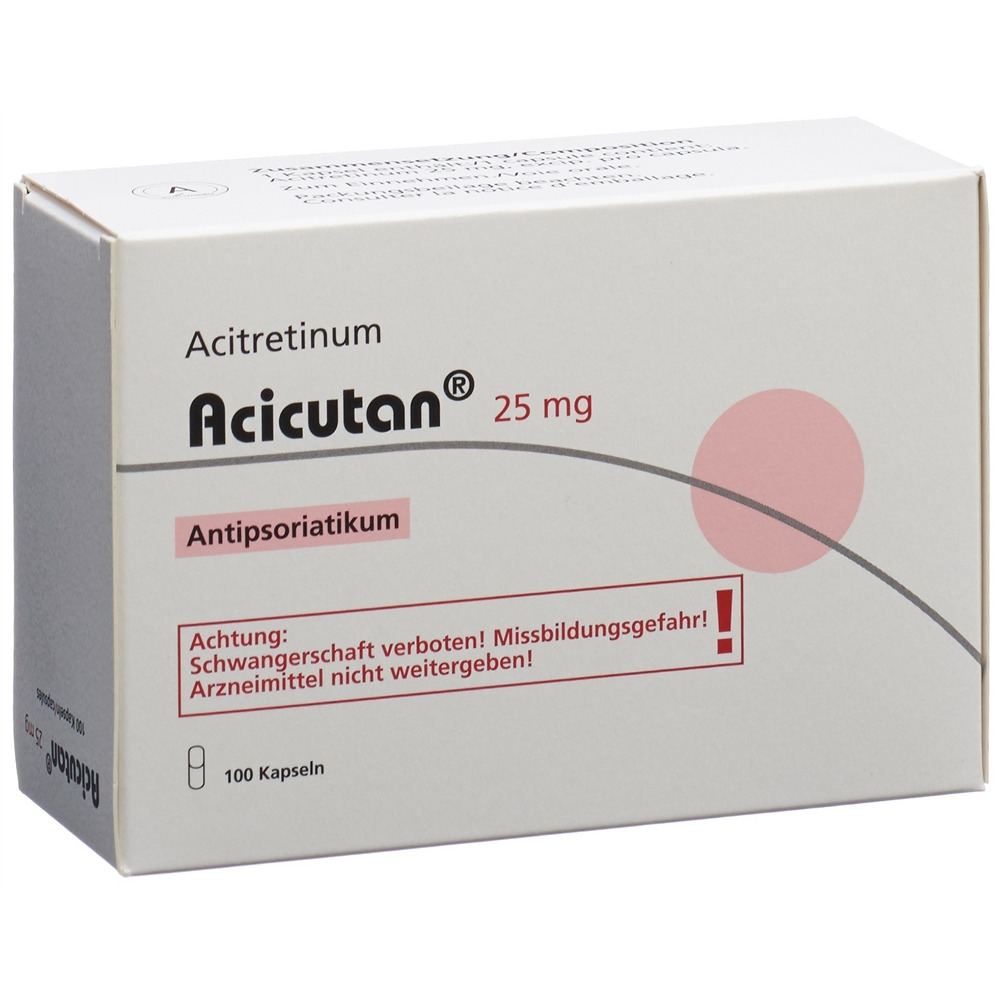 ACICUTAN caps 25 mg blist 100 pce, image principale