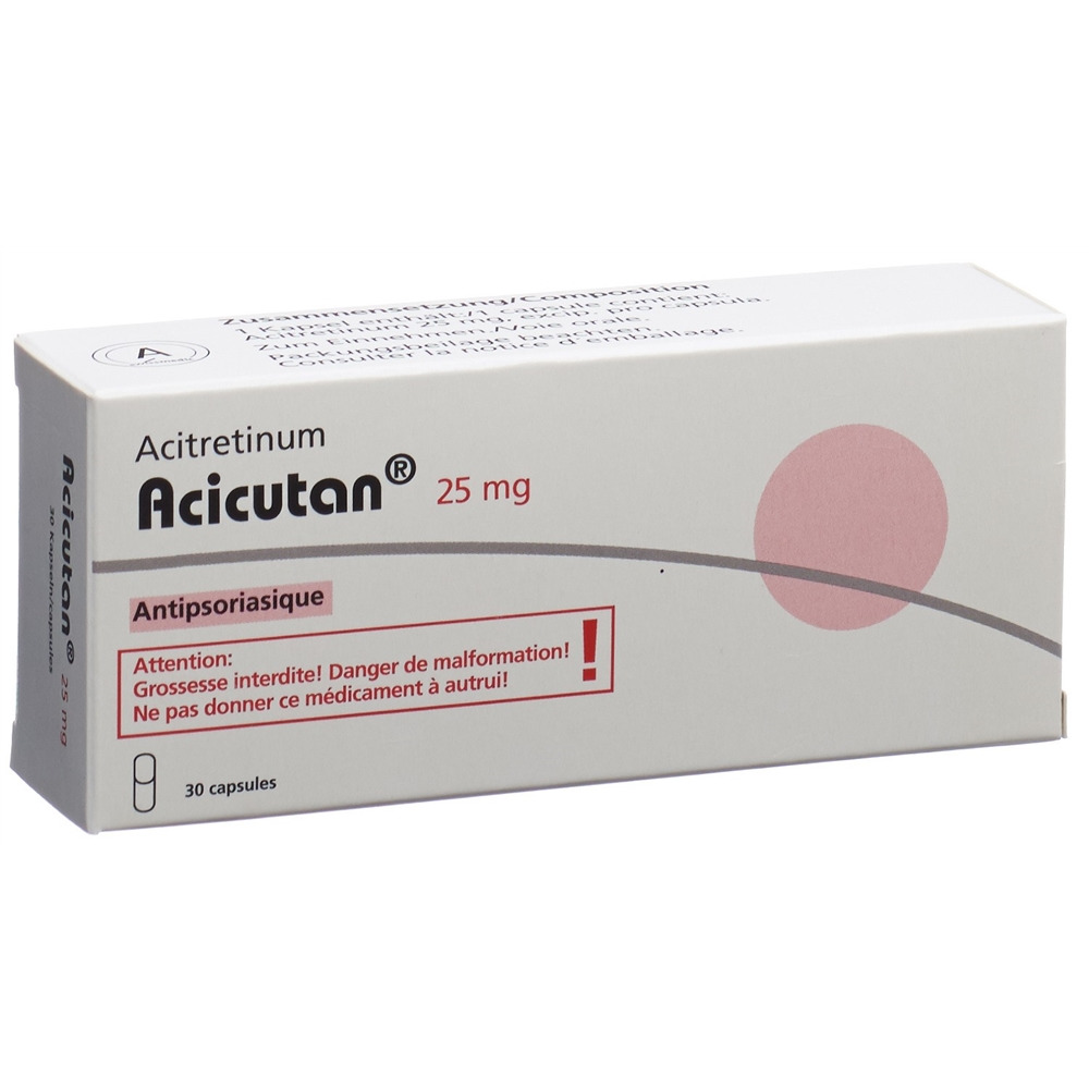 ACICUTAN caps 25 mg blist 30 pce, image 2 sur 2