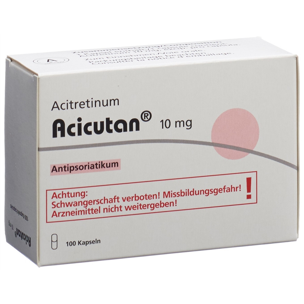 ACICUTAN Kaps 10 mg Blist 100 Stk, Hauptbild