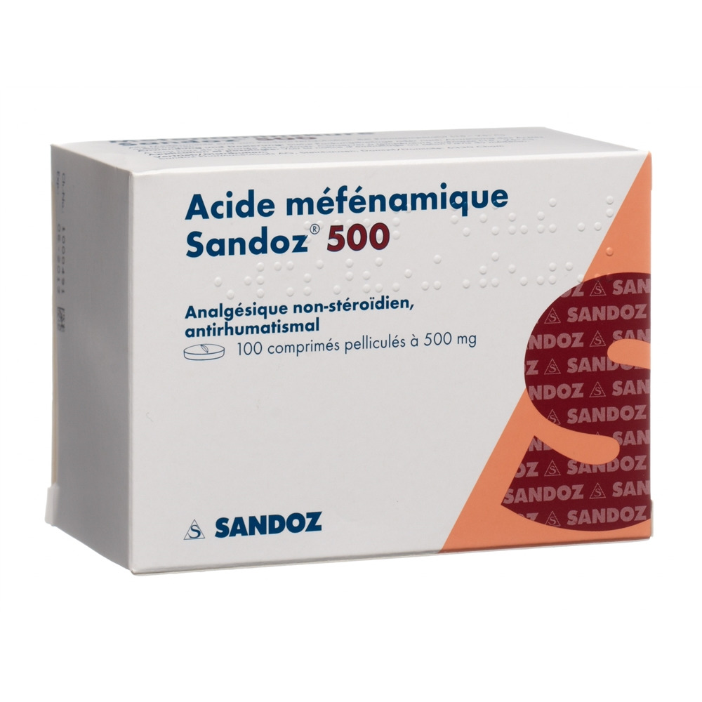 ACIDE MEFENAMIQUE Sandoz 500 mg, image 2 sur 2