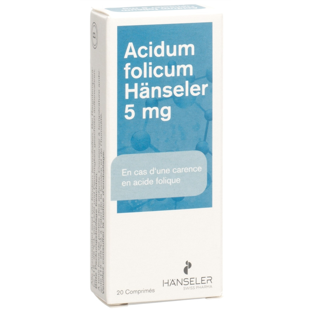 ACIDUM FOLICUM Hänseler 5 mg, image 3 sur 3