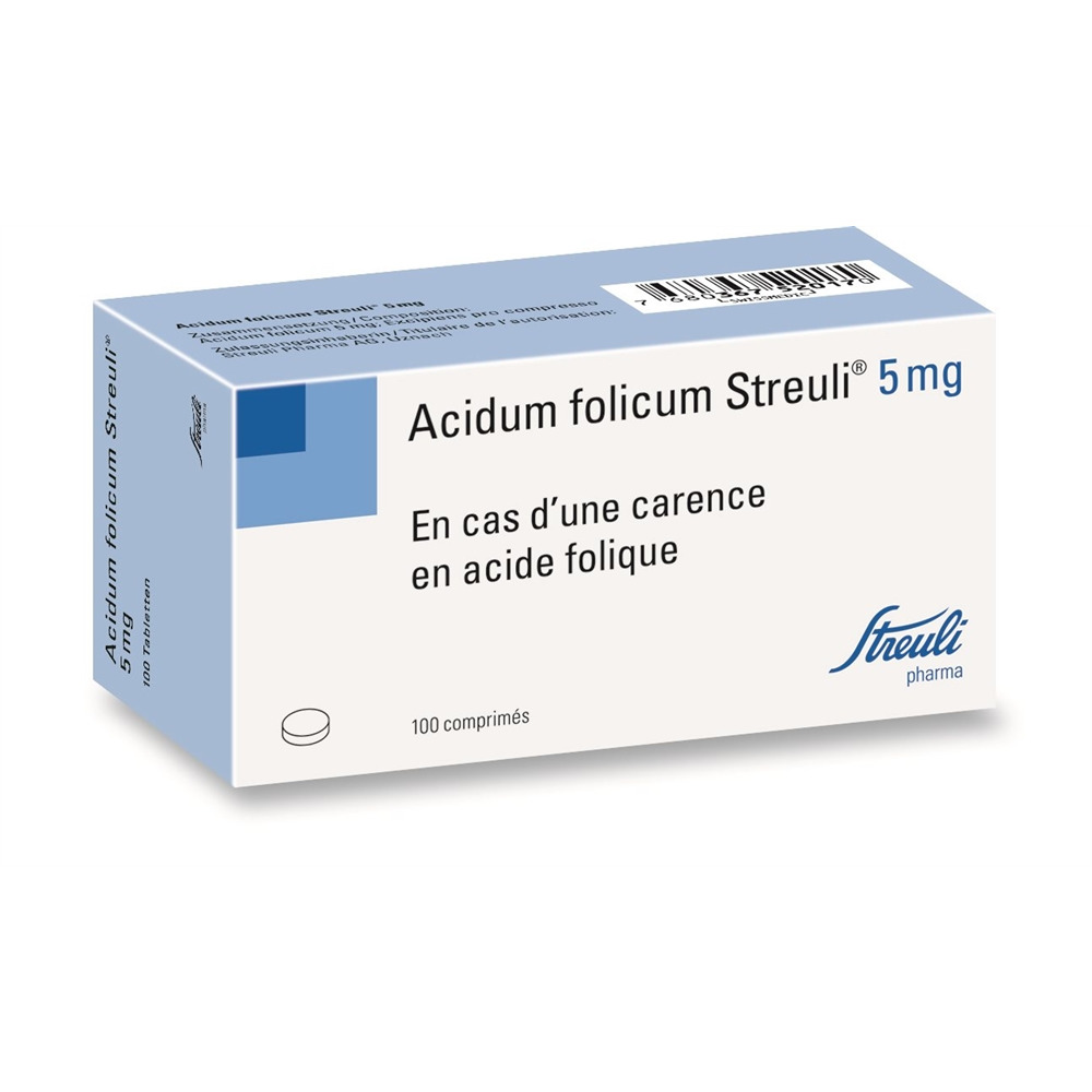 ACIDUM FOLICUM Streuli 5 mg, image 2 sur 2