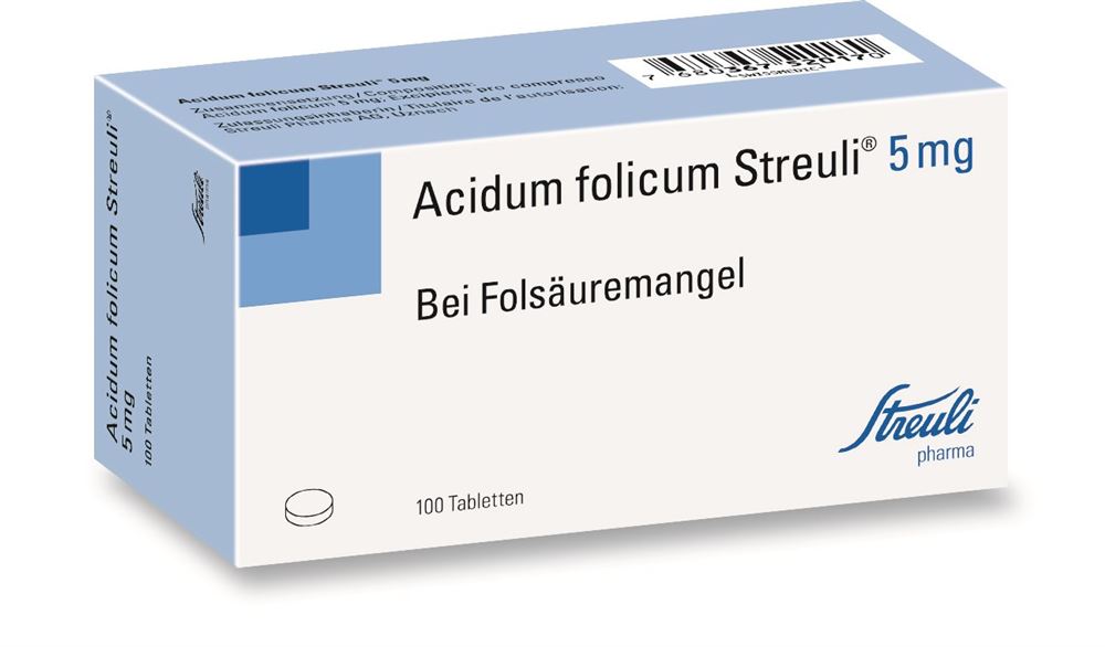 ACIDUM FOLICUM Streuli 5 mg, Hauptbild