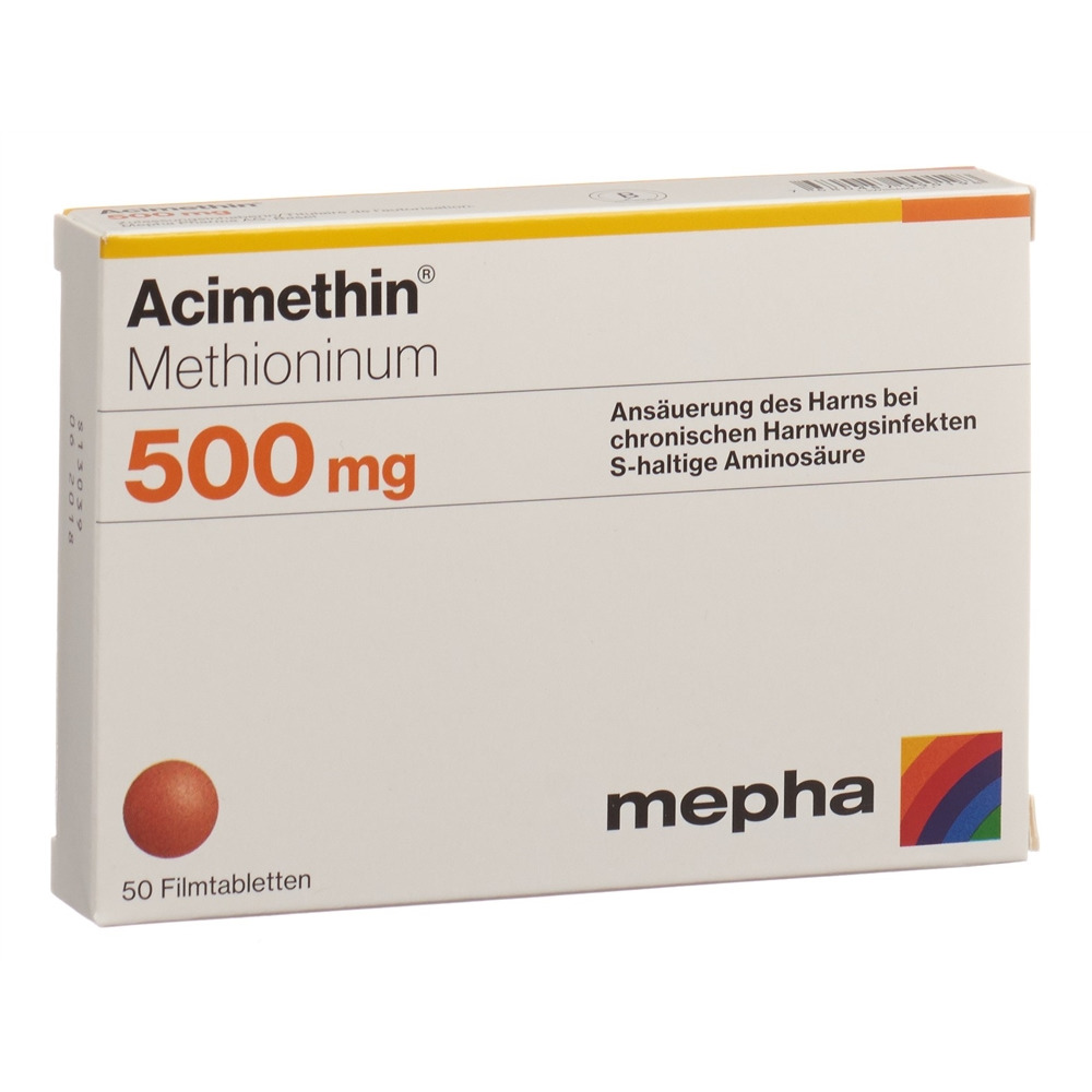 Acimethin Filmtabl 500 mg Blist 50 Stk, Hauptbild