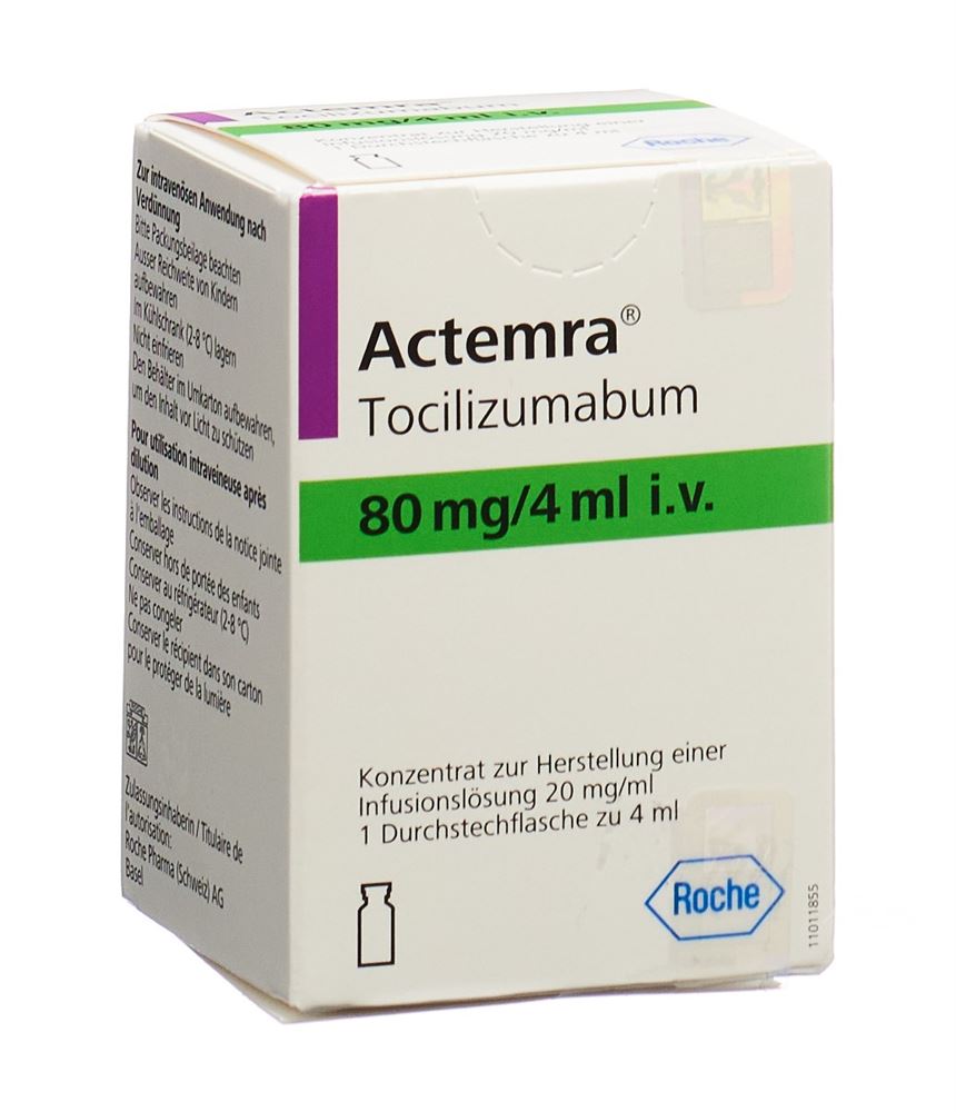 ACTEMRA conc perf 80 mg/4ml flac 4 ml, image principale