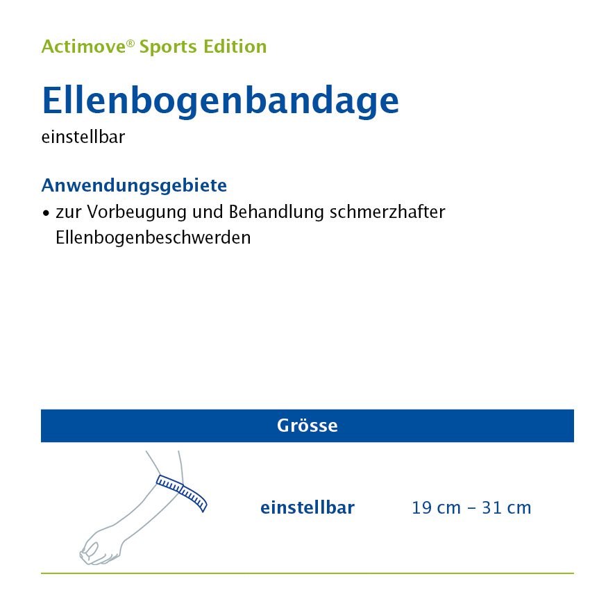 Actimove Sport Ellenbogenbandage, Bild 2 von 2