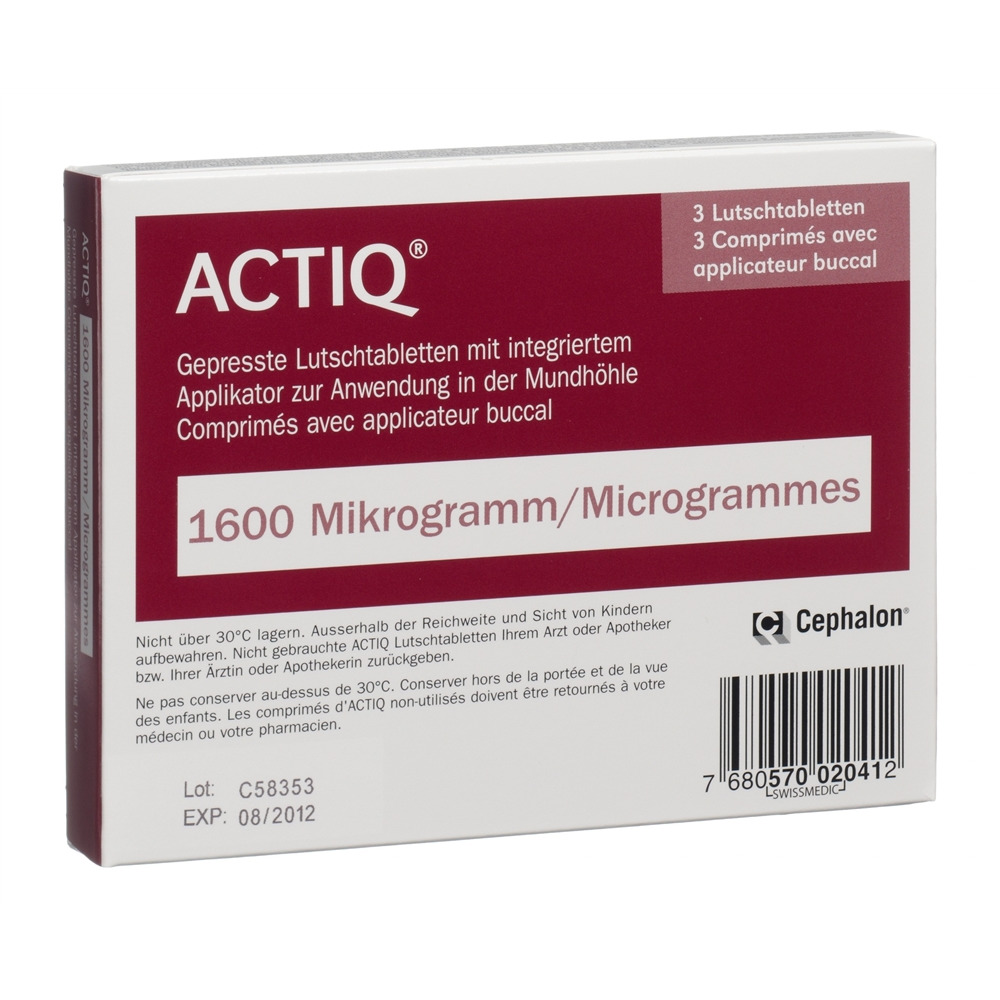 ACTIQ Buccaltabletten 1600 mcg, Bild 2 von 2