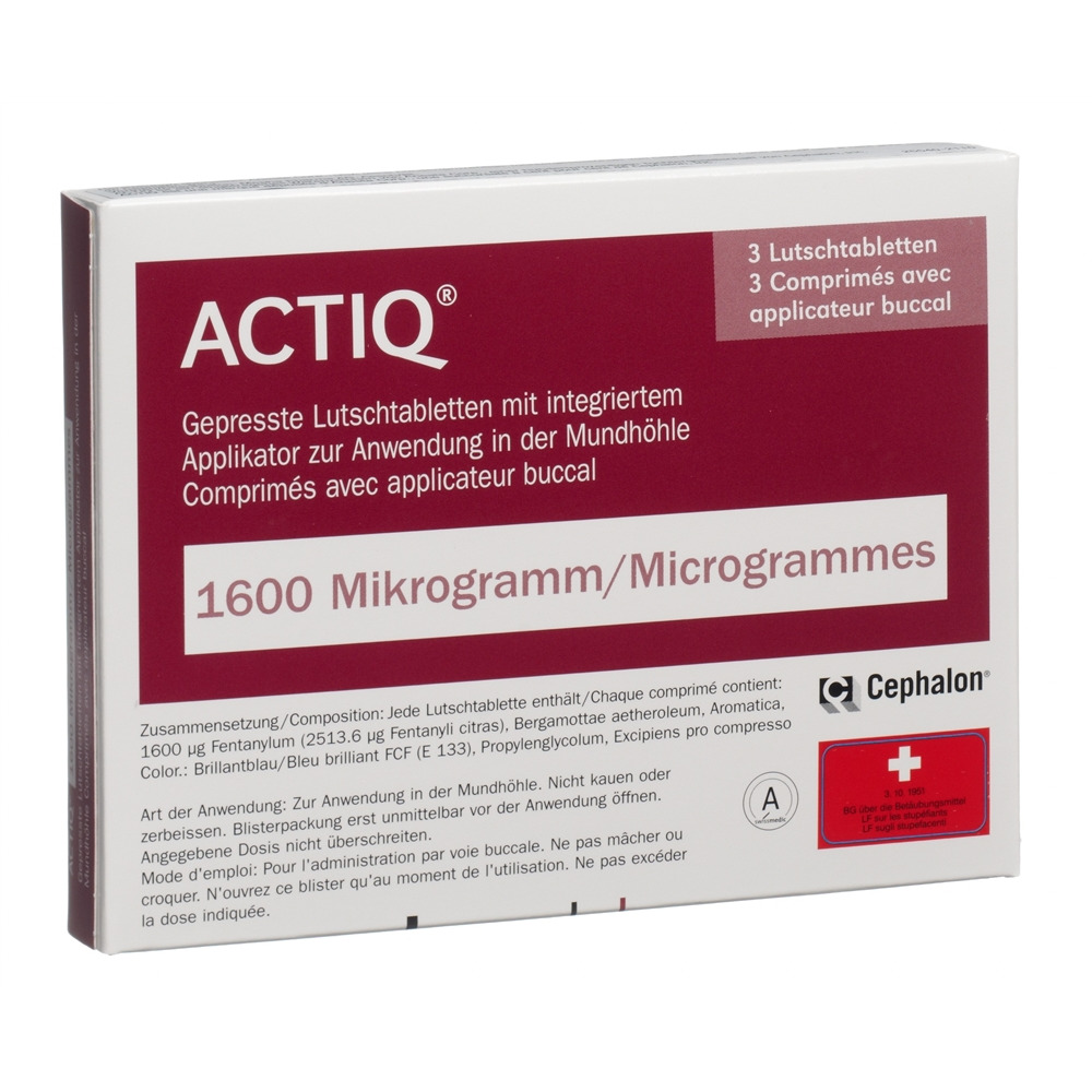 ACTIQ comprimés buccaux 1600 mcg, image principale