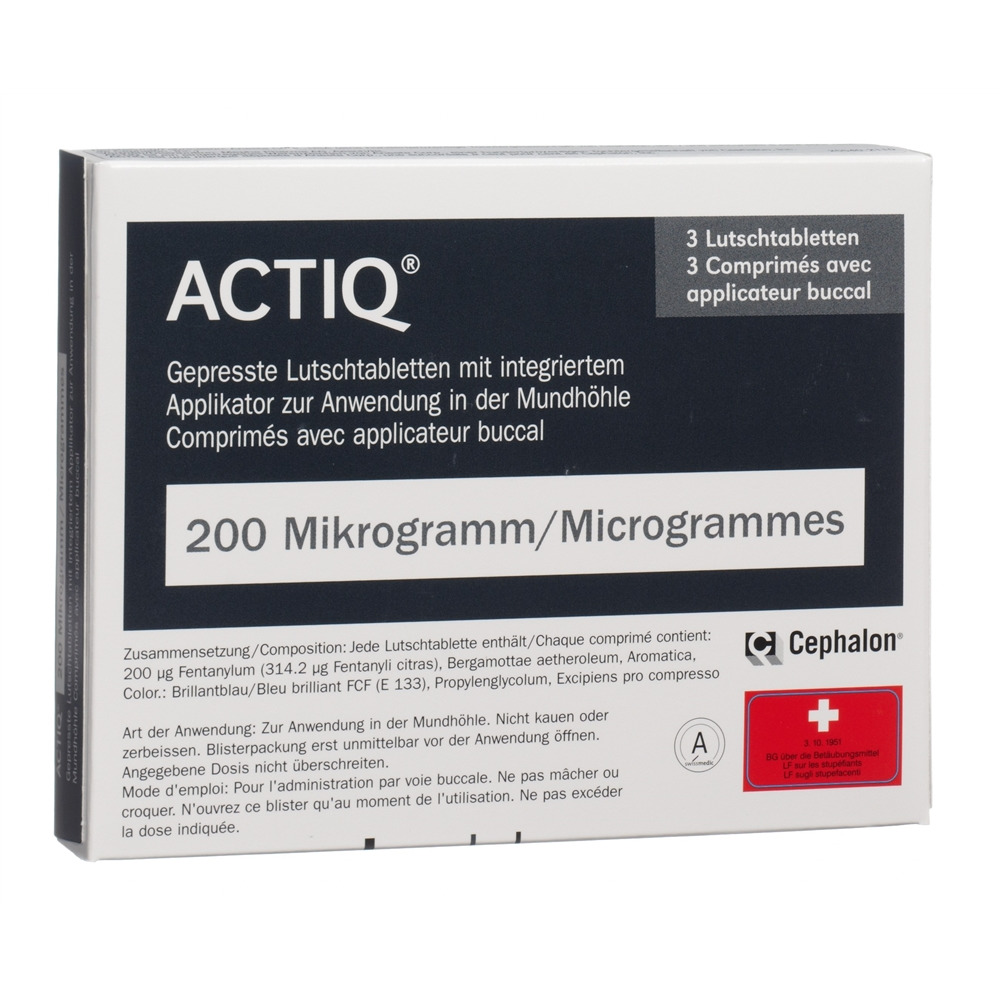 ACTIQ comprimés buccaux 200 mcg, image principale