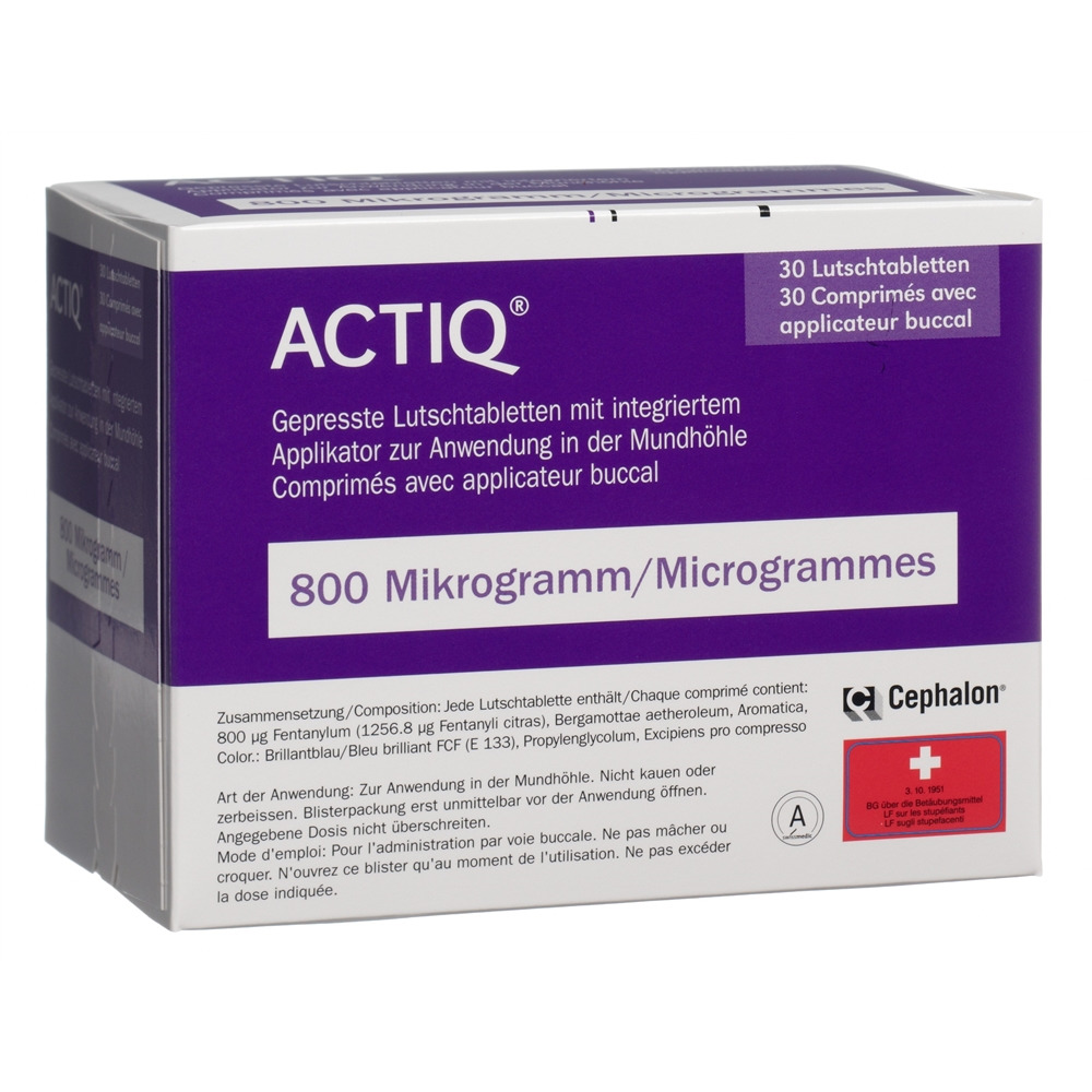 ACTIQ comprimés buccaux 800 mcg, image principale