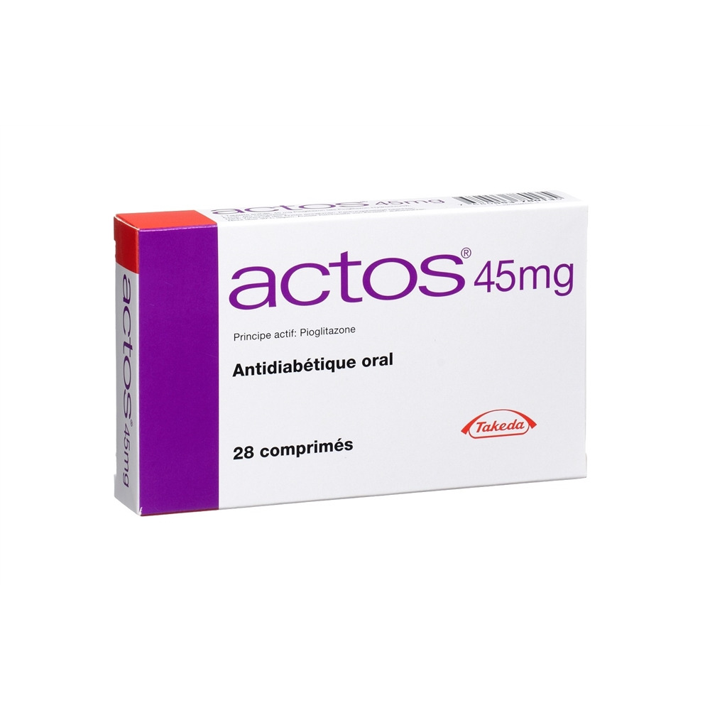 Actos cpr 45 mg blist 28 pce, image 2 sur 2