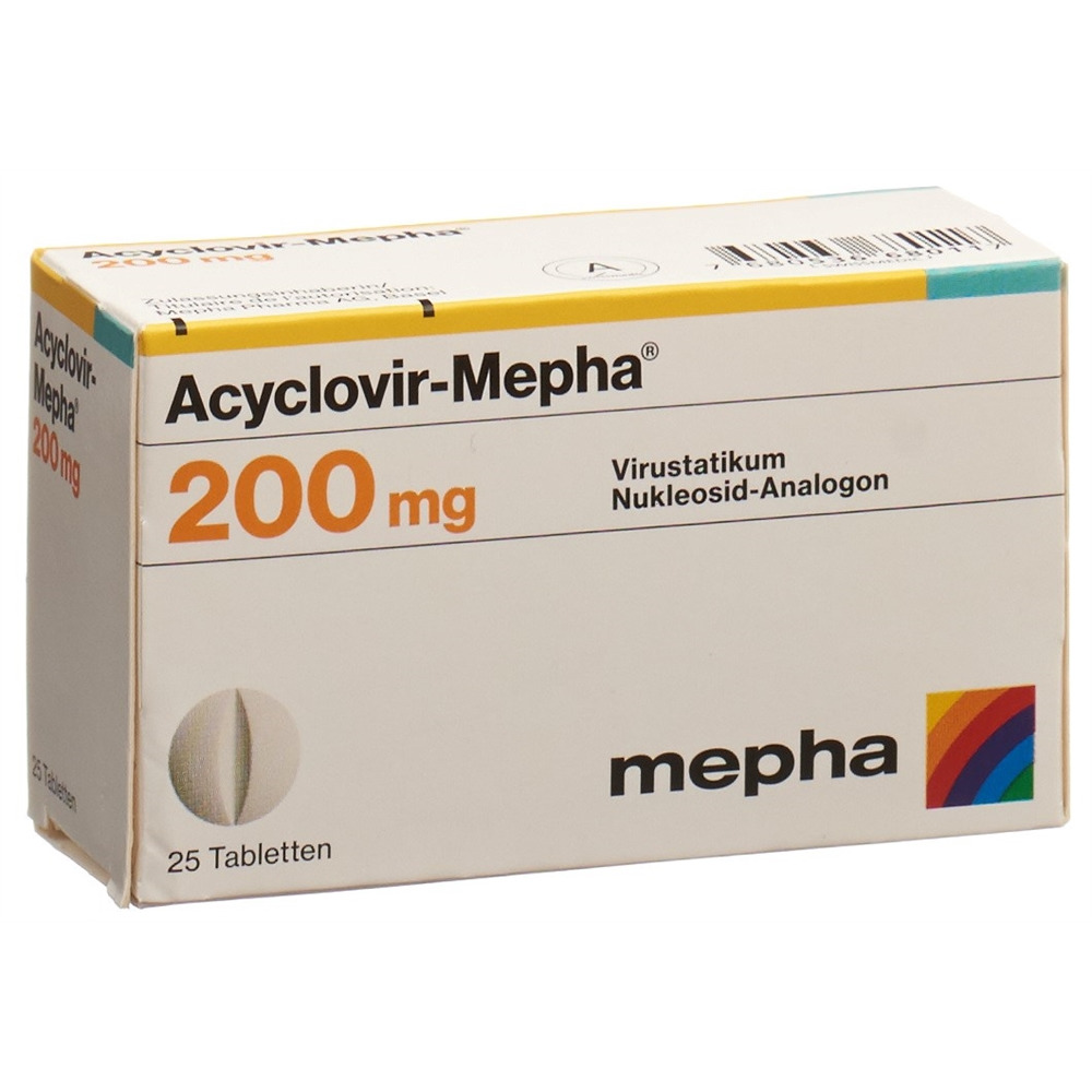 ACYCLOVIR Mepha 200 mg, image principale