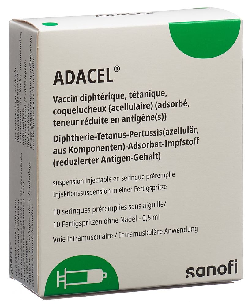 ADACEL Inj Susp ohne Nadel Fertspr 0.5 ml, Hauptbild