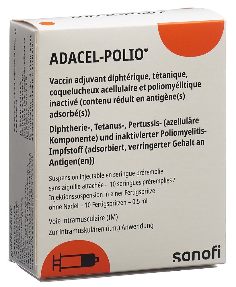 ADACEL Inj Susp ohne Nadel Fertspr 0.5 ml, Hauptbild