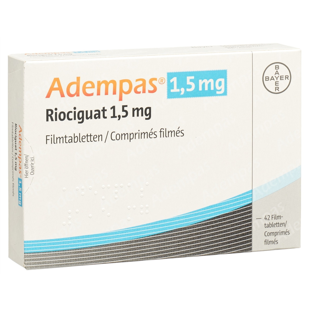 ADEMPAS cpr pell 1.5 mg blist 42 pce, image principale