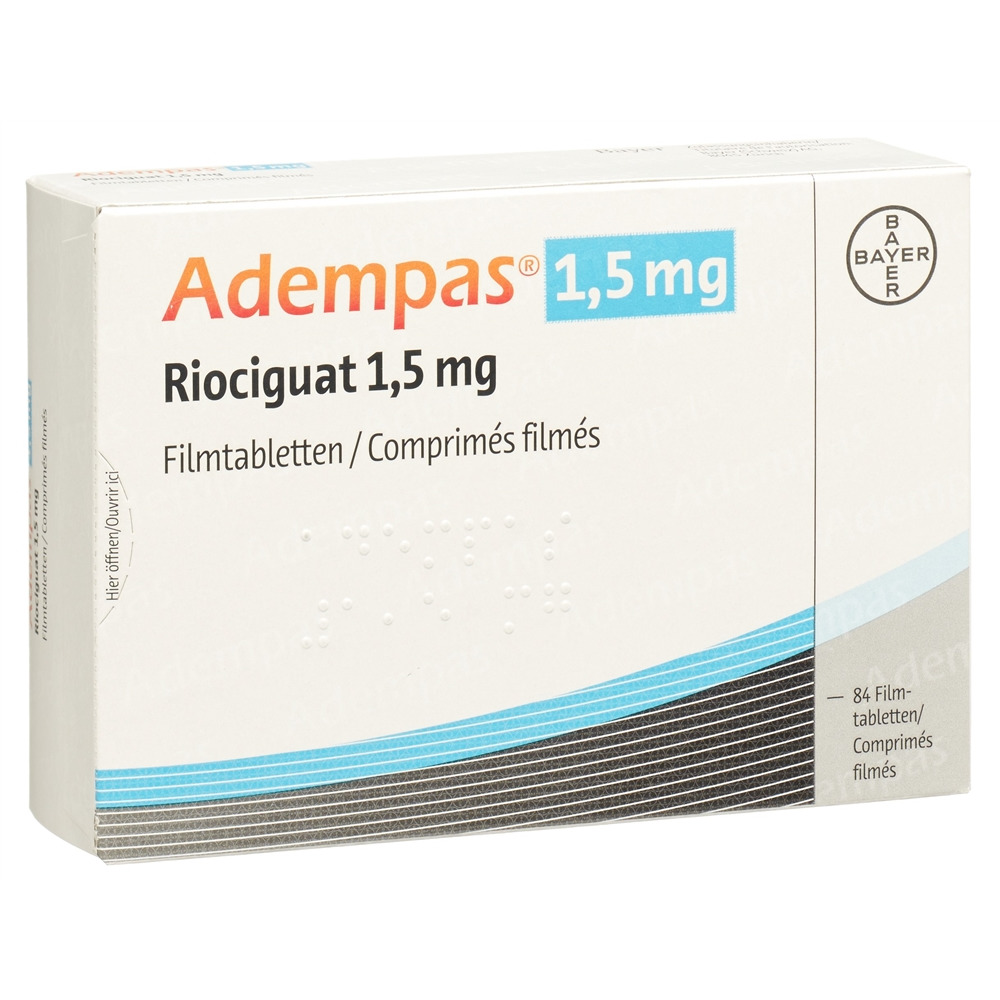 ADEMPAS cpr pell 1.5 mg blist 84 pce, image principale