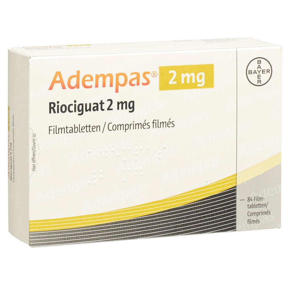 ADEMPAS cpr pell 2 mg blist 84 pce, image principale