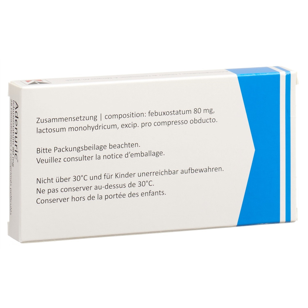 ADENURIC cpr pell 80 mg blist 28 pce, image 2 sur 2