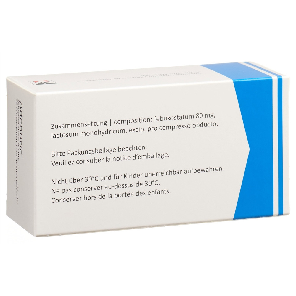 ADENURIC cpr pell 80 mg blist 98 pce, image 2 sur 2