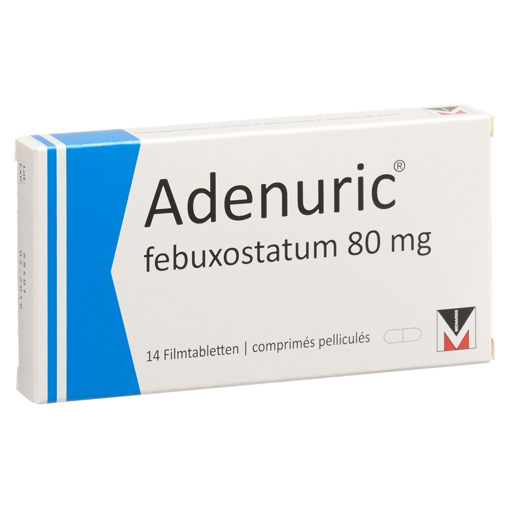 ADENURIC Filmtabl 80 mg Blist 14 Stk, Hauptbild