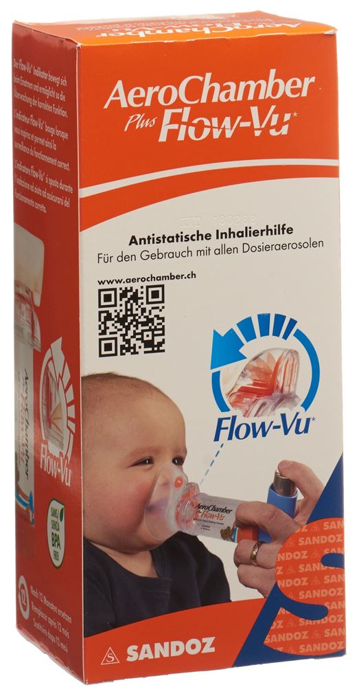 AEROCHAMBER PLUS Flow-Vu avec masque (0-18 moins)