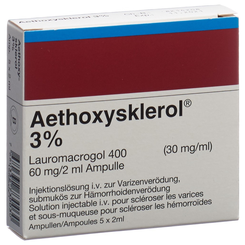 AETHOXYSKLEROL Inj Lös 3 % Amp 2 ml, Hauptbild