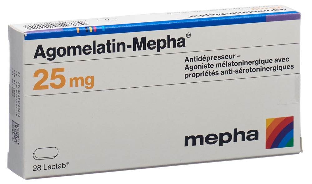 AGOMELATINE Mepha 25 mg, image 2 sur 2