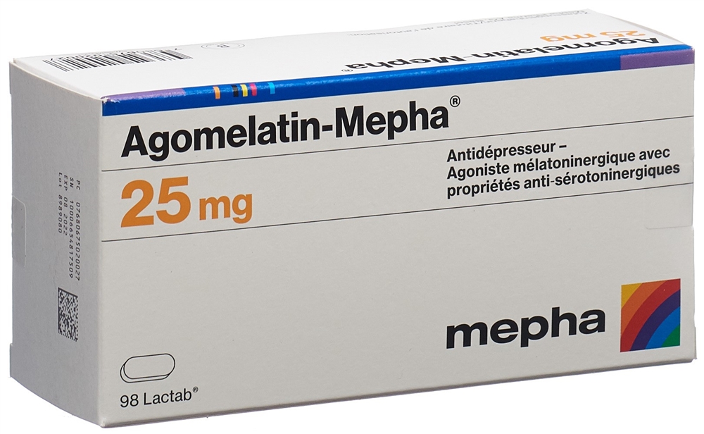 AGOMELATINE Mepha 25 mg, Bild 2 von 2