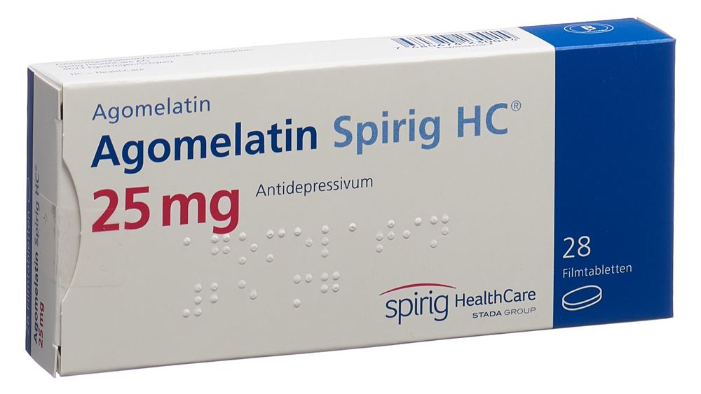 AGOMELATINE Spirig HC 25 mg, Hauptbild