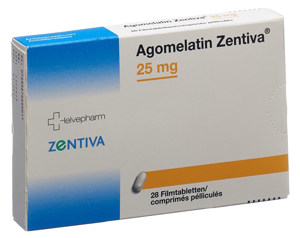 AGOMELATINE Zentiva 25 mg, image principale