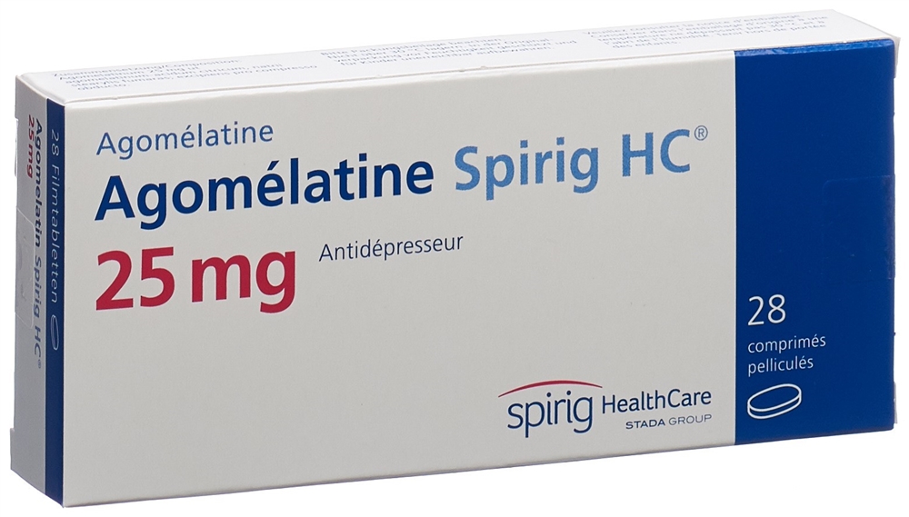 AGOMELATINE Spirig HC 25 mg, image 2 sur 2