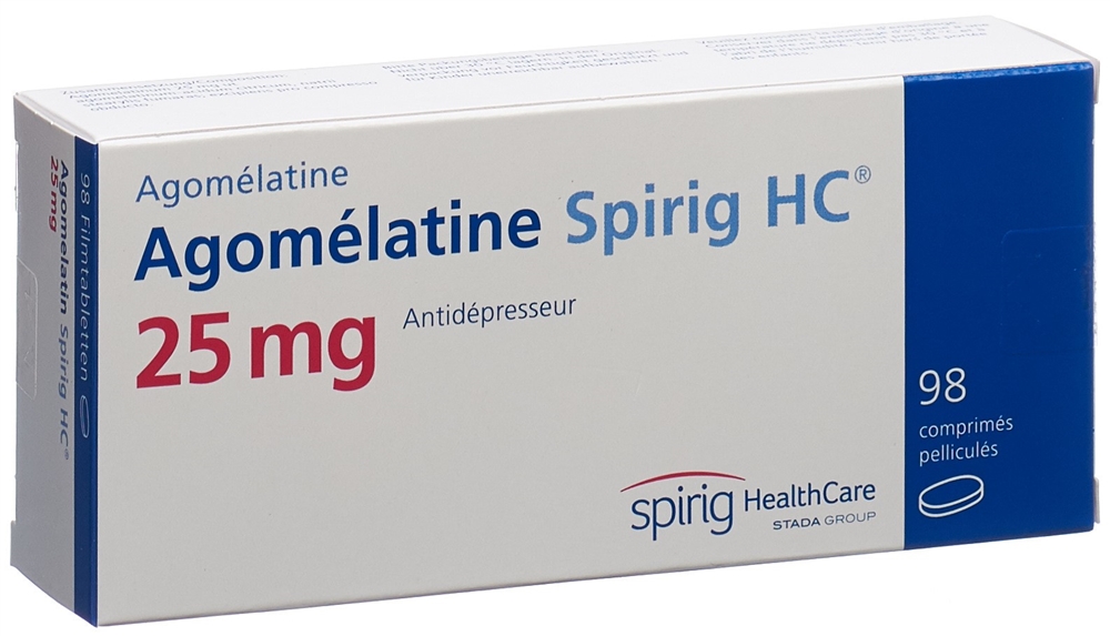 AGOMELATINE Spirig HC 25 mg, image 2 sur 2