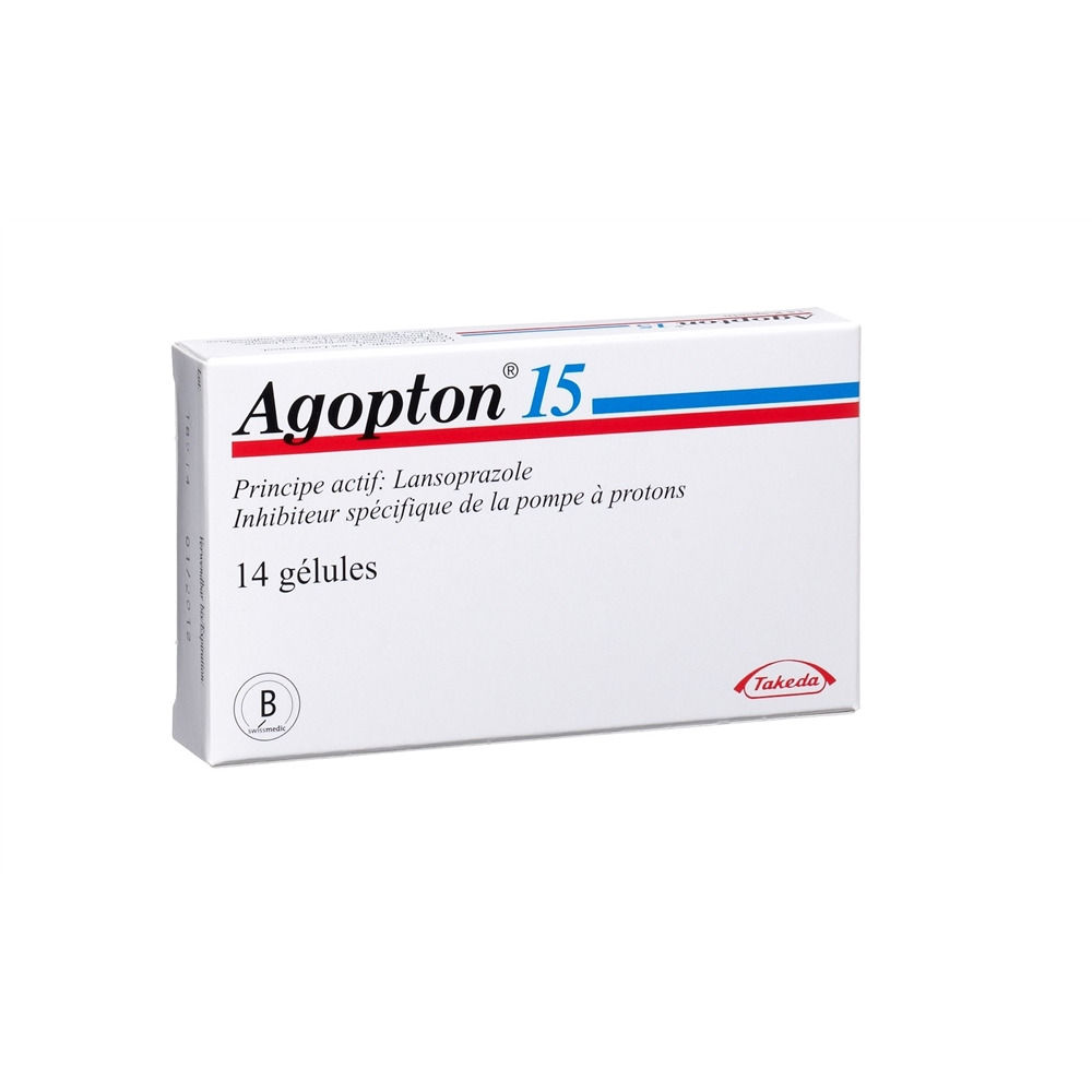 AGOPTON caps 15 mg blist 14 pce, image 2 sur 2