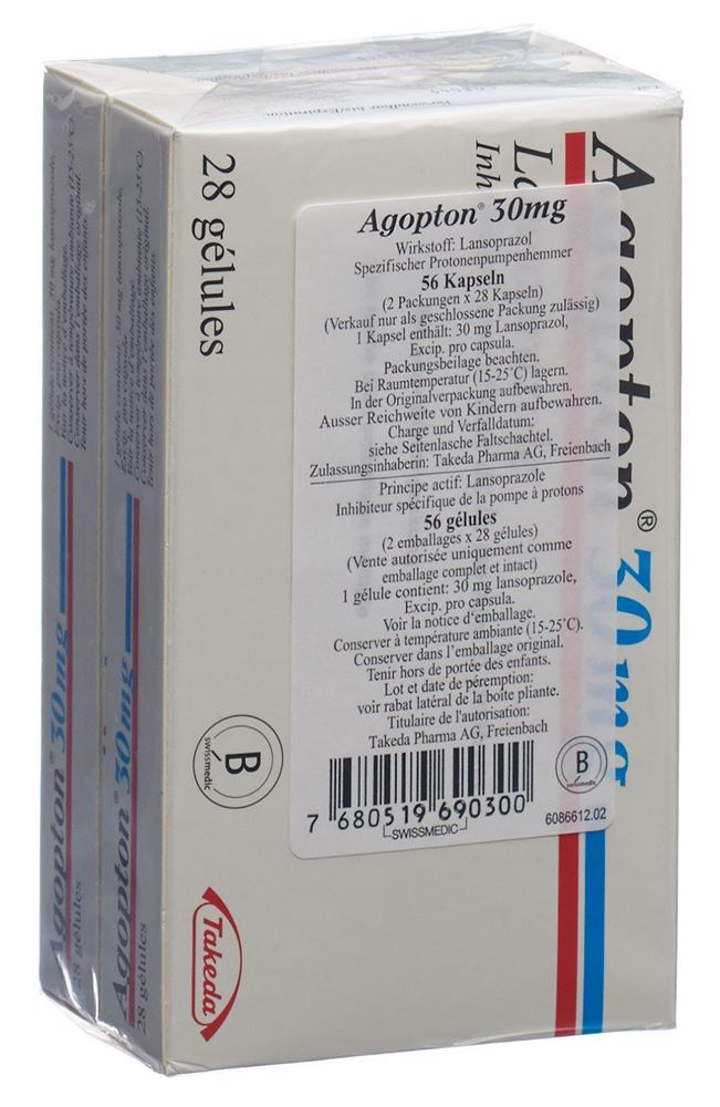 AGOPTON caps 30 mg blist 56 pce, image principale