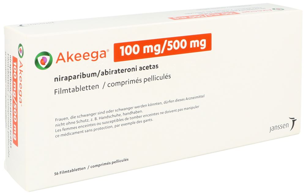 AKEEGA cpr pell 100mg/500mg blist 56 pce, image principale