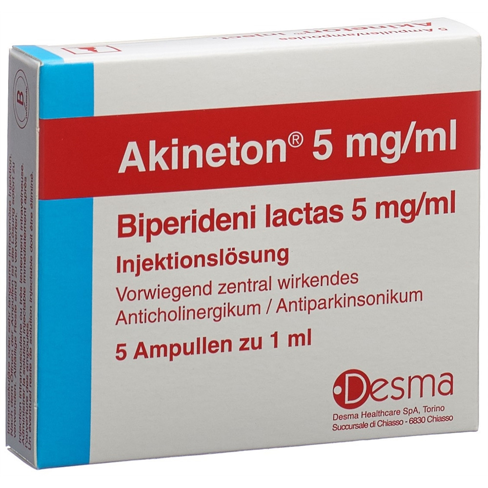 AKINETON sol inj 5 mg/ml amp 1 ml, image principale