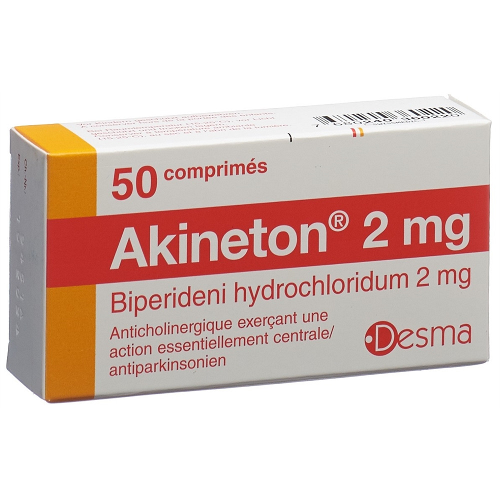 AKINETON cpr 2 mg blist 50 pce, image 2 sur 2