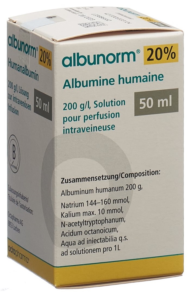 ALBUNORM 20 % 20 g/100ml, image 2 sur 2