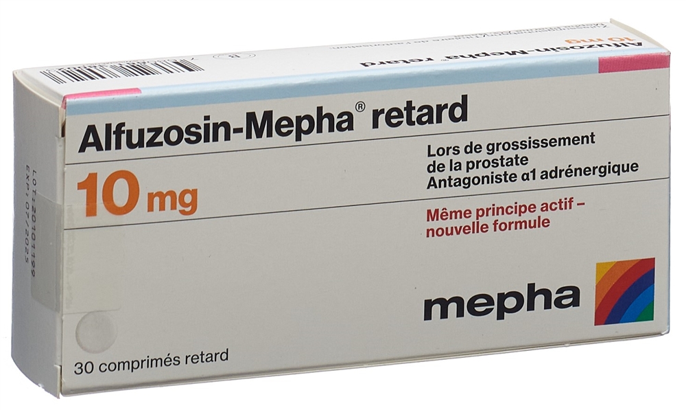 ALFUZOSINE retard 10 mg, image 2 sur 2