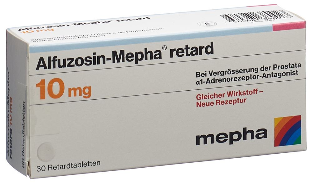 ALFUZOSINE retard 10 mg, image principale