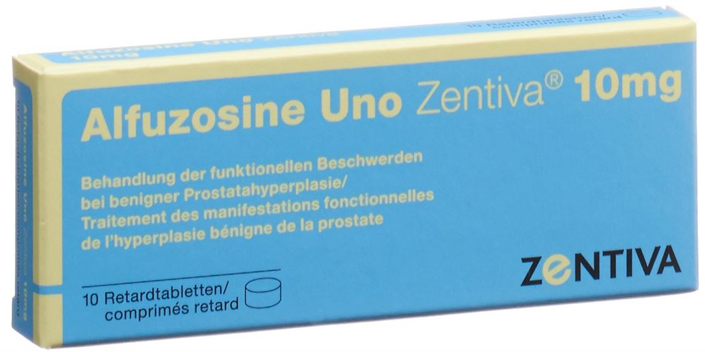ALFUZOSINE Uno Zentiva 10 mg, image principale