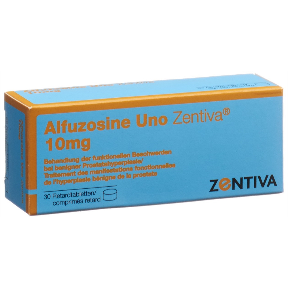 ALFUZOSINE Uno Zentiva cpr ret 10 mg blist 30 pce | Commander en ligne