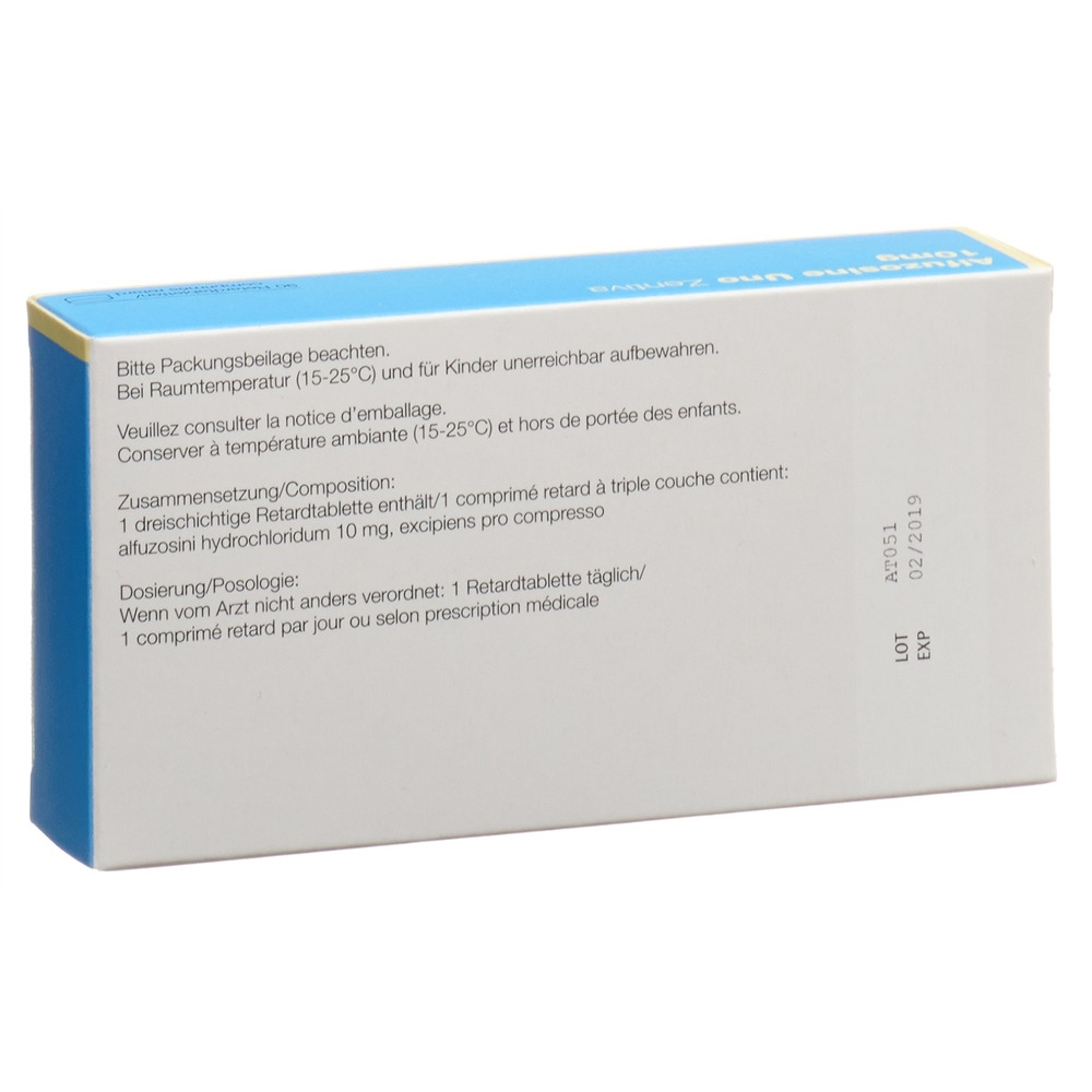 ALFUZOSINE Uno Zentiva 10 mg, image 2 sur 2