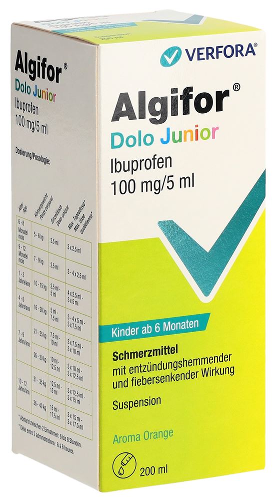 ALGIFOR Dolo Junior 100 mg/5ml