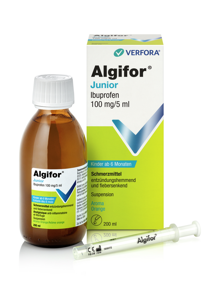 ALGIFOR Junior 100 mg/5ml, image 2 sur 2