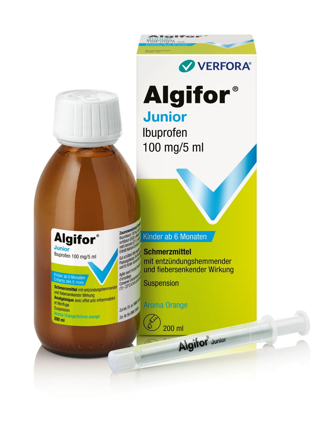 ALGIFOR Junior 100 mg/5ml, image 2 sur 2