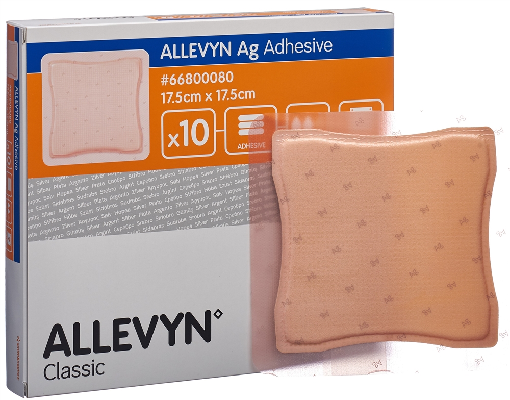 ALLEVYN ag adhesive compresse vulnéraire, image 2 sur 2