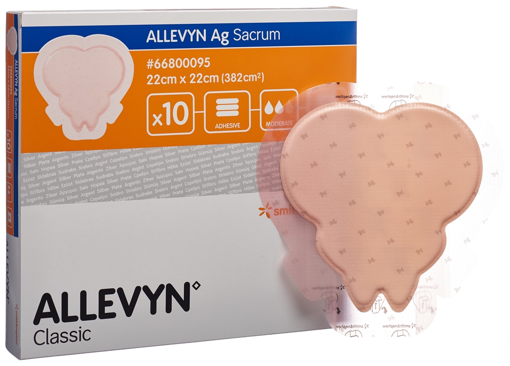 ALLEVYN ag adhesive compresse vulnéraire, image 2 sur 2