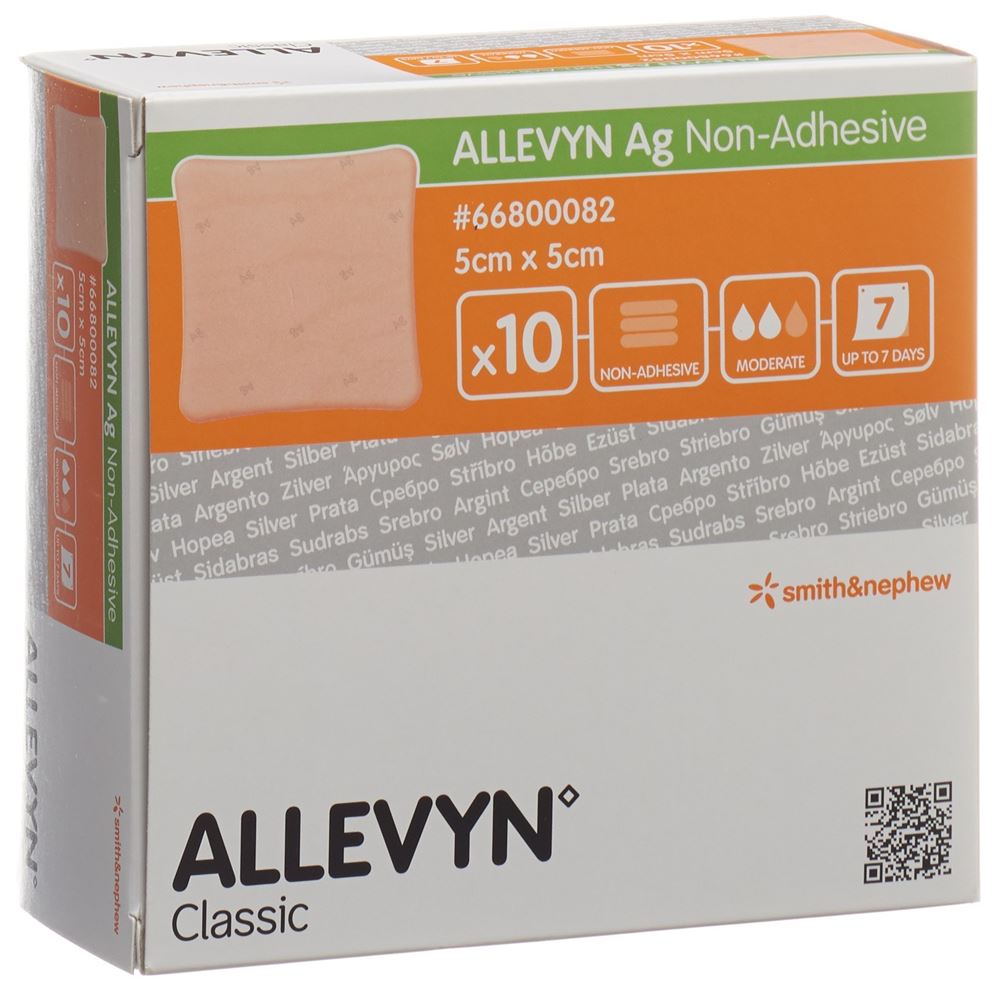 ALLEVYN ag non-adhesive pansement vulnéraire